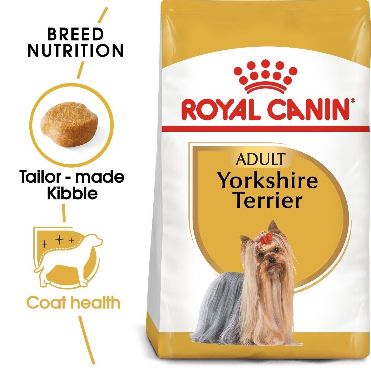 Royal Canin Yorkshire Terrier Adult Dry Dog Food - 1.5kg, 3kg, 7.5kg