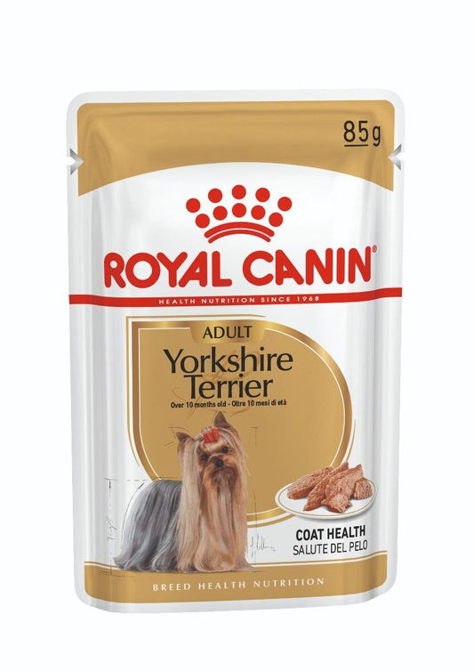 Royal Canin Yorkshire Terrier Adult Wet Dog Food in Loaf 12 / 24 x 85g Pouches