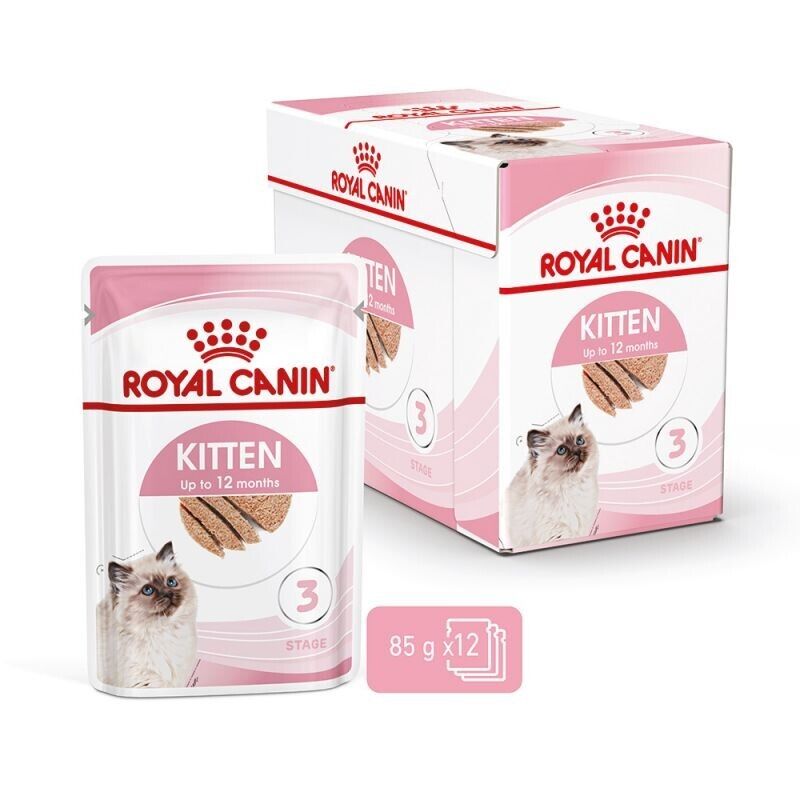 ROYAL CANIN® Kitten Loaf in Sauce In Jelly Wet Food 12 x 85g , 48 x 85g