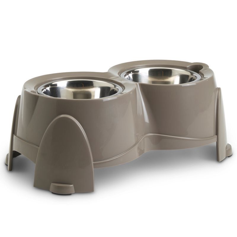 Savic Ergo Feeder Doggy Bar With two Stainless Steel Bowls 2x 0.85 L , 2x 1.5 L