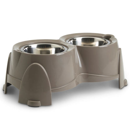 Savic Ergo Feeder Doggy Bar With two Stainless Steel Bowls 2x 0.85 L , 2x 1.5 L