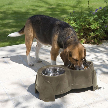 Savic Ergo Feeder Doggy Bar With two Stainless Steel Bowls 2x 0.85 L , 2x 1.5 L
