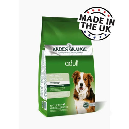 Arden Grange Adult Dog with Lamb & Rice Dry Dog Food - 2kg, 6kg, 12kg