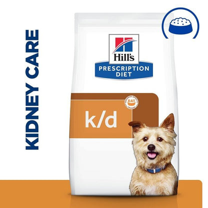 Hill's Prescription Diet Canine k/d Kidney Care Dry Dog Food - 1.5kg, 4kg, 12kg