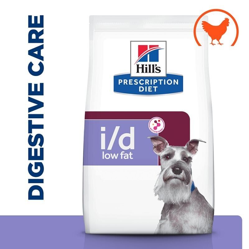 Hill's Prescription Diet Canine Low Fat Digestive Care Chicken - 1.5kg 4kg 12kg