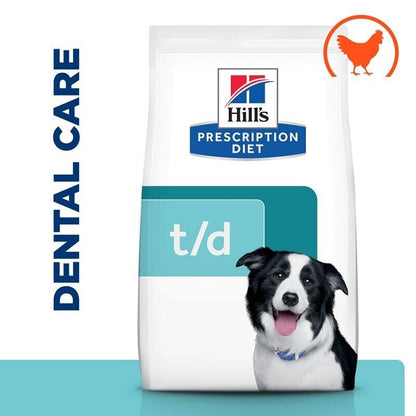 Hill's Prescription Diet Canine t/d Dental Care Dry Dog Food Chicken - 4kg, 10kg