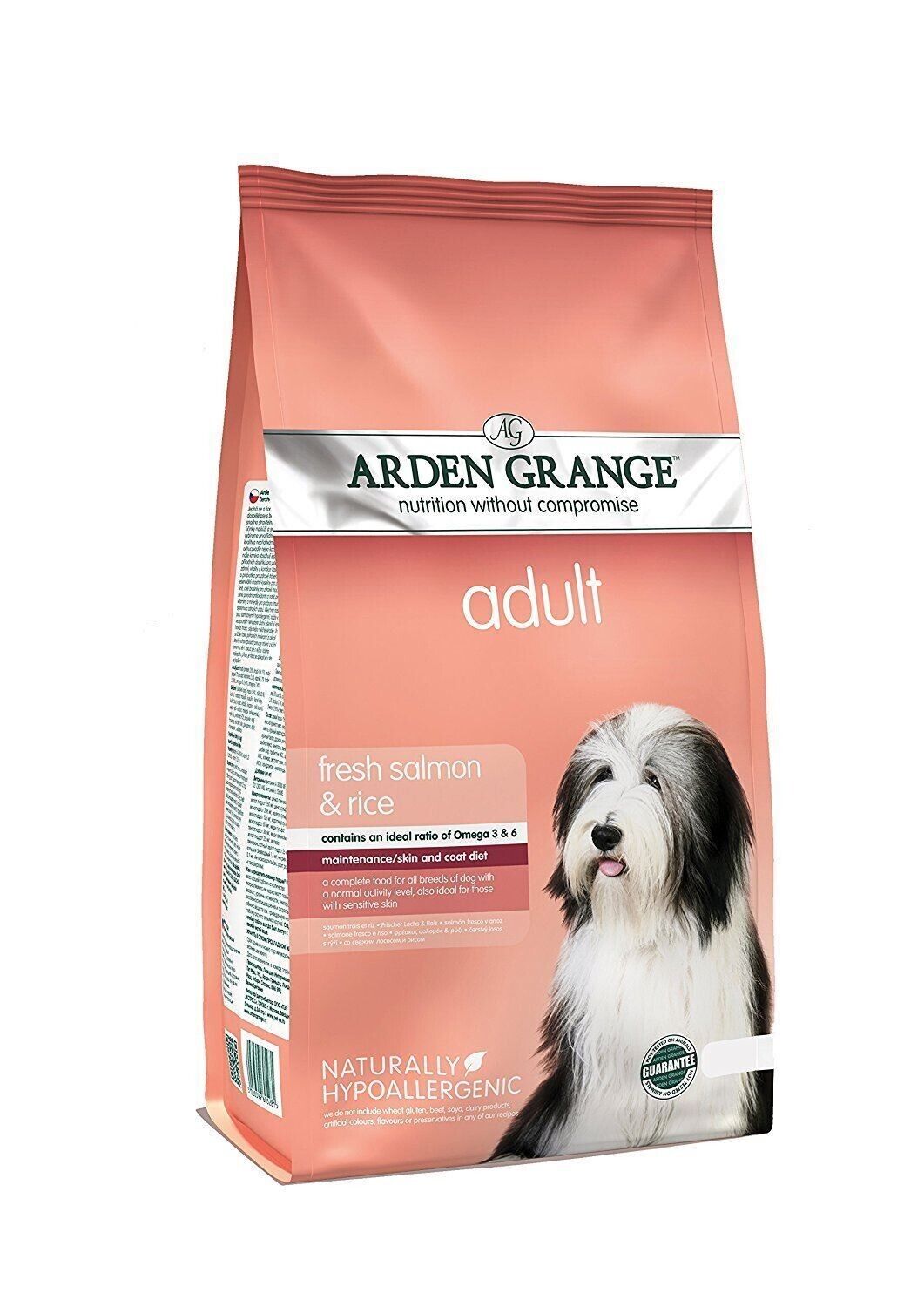 Arden Grange Adult Dog With Salmon & Rice Dry Dog Food - 2kg, 6kg, 12kg