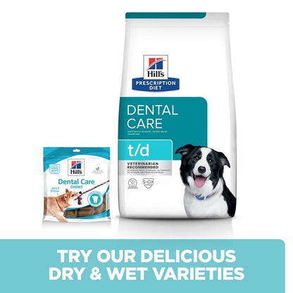 Hill's Prescription Diet Canine t/d Dental Care Dry Dog Food Chicken - 4kg, 10kg