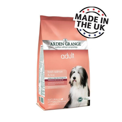 Arden Grange Adult Dog With Salmon & Rice Dry Dog Food - 2kg, 6kg, 12kg