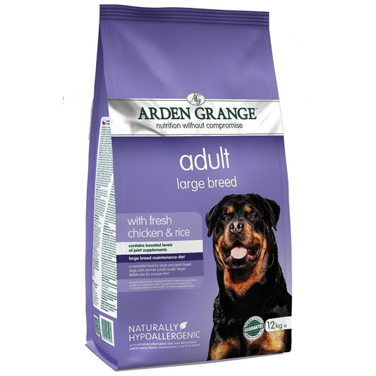 Arden Grange Adult Large Breed Dog with Chicken & Rice Dry Dog Food - 12kg