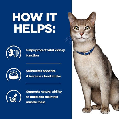 Hill's Prescription Diet Feline k/d Kidney Care Wet Cat Food Chicken Beef Salmon