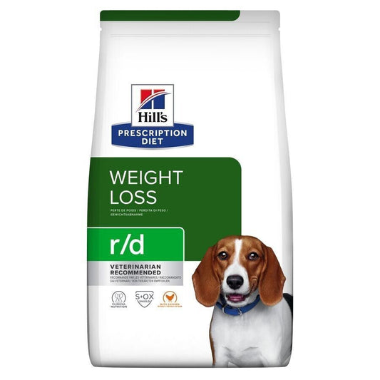 Hill's Prescription Diet r/d Weight Reduction Dog Food Dry with Chicken 4 Kg , 10 Kg , 14 kg