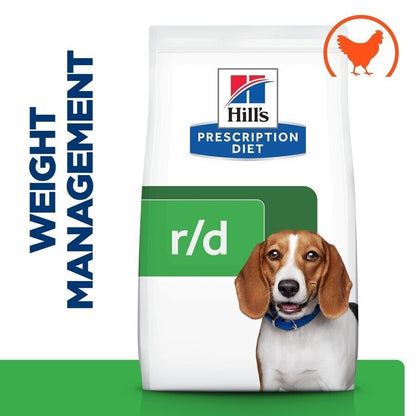 Hill's Prescription Diet r/d Weight Reduction Dog Food Dry with Chicken 4 Kg , 10 Kg , 14 kg