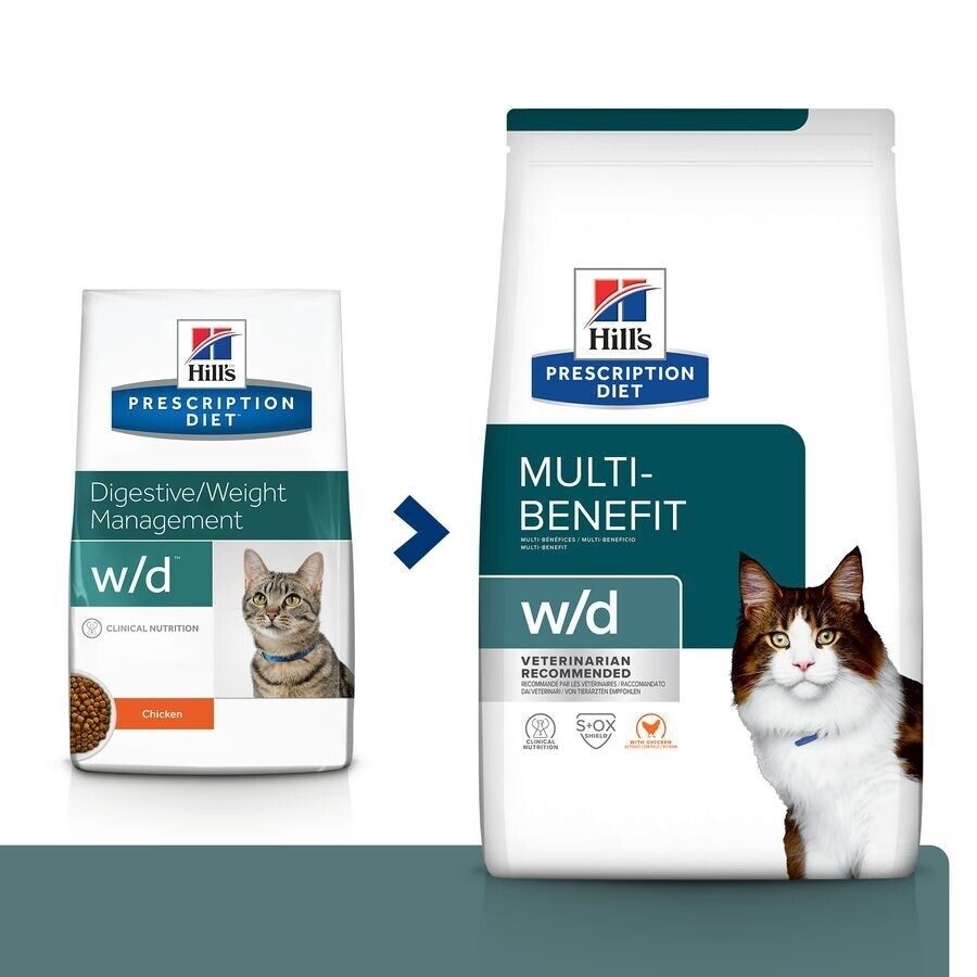 Hill's Prescription Diet w/d Multi-Benefit Dry Cat Food with Chicken