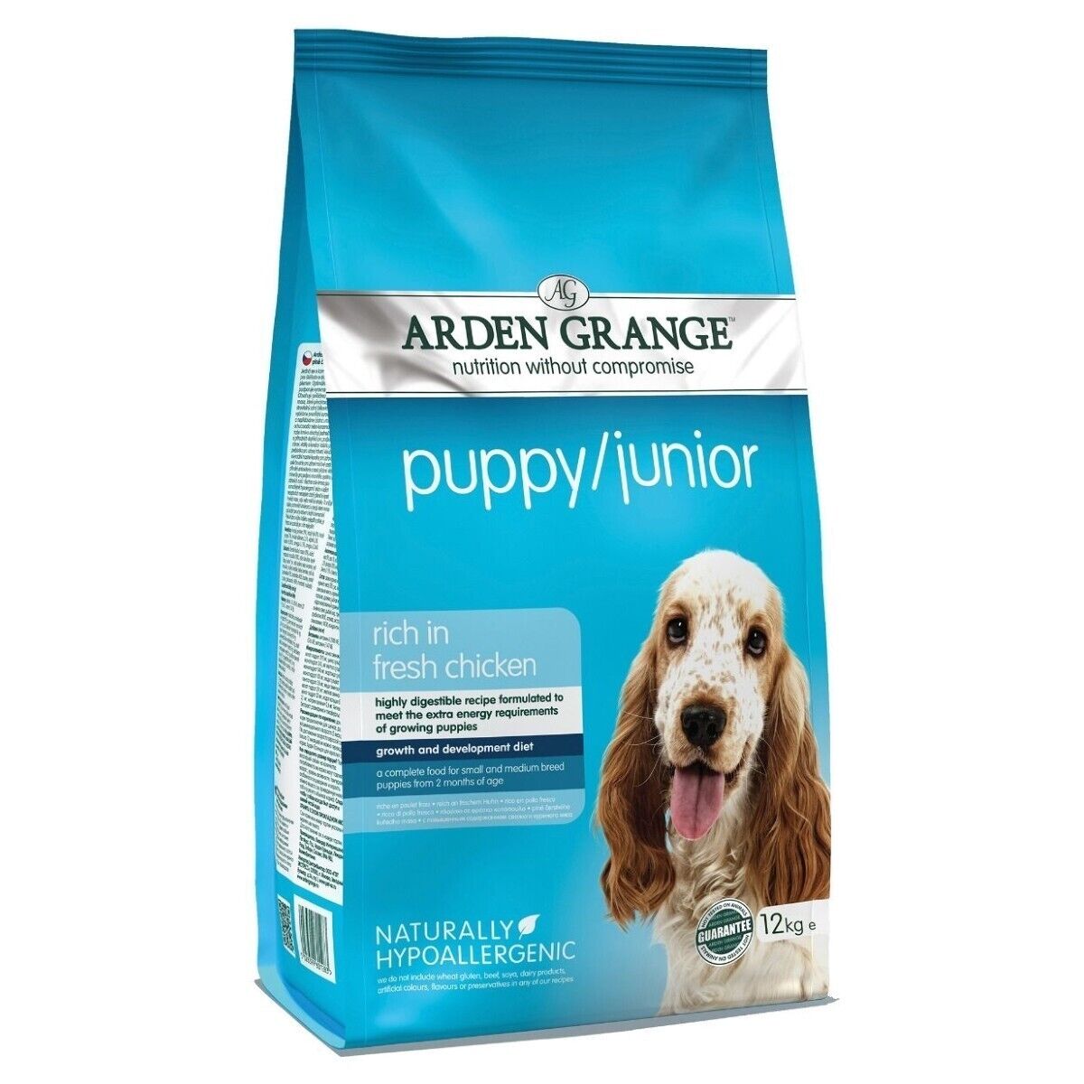 Arden Grange Puppy/Junior Dog with Chicken Dry Dog Food - 2kg, 6kg, 12kg