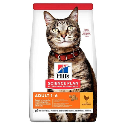 Hill's Science Plan Adult 1-6 Dry Cat Food Chicken - 1.5kg, 3kg, 7kg, 15kg