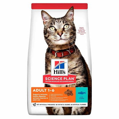 Hill's Science Plan Adult 1-6 Dry Cat Food Tuna Flavour - 1.5kg, 3kg, 7kg, 10kg