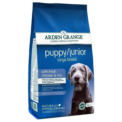 Arden Grange Puppy/Junior Large Breed Dry Dog Food Chicken & Rice 2kg, 6kg, 12kg