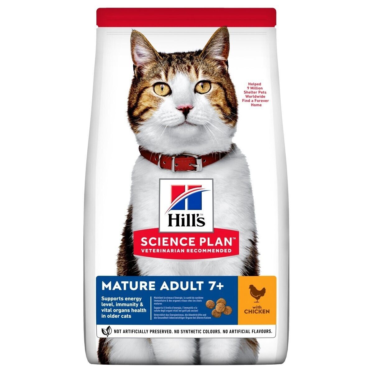 Hill's Science Plan Mature Adult 7+ Dry Cat Food Chicken - 1.5kg, 3kg, 10kg