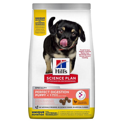 Hill's Science Plan Perfect Digestion Medium Breed Dry Puppy Food- Chicken