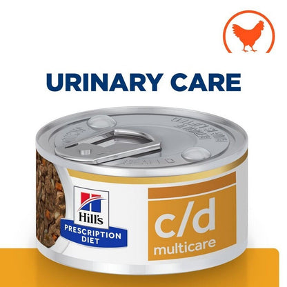Hill's Prescription Diet c/d Multicare Urinary Care Wet Cat Food Stew - 24x82g