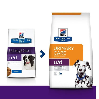 Hill's Prescription Diet Canin u/d Urinary Care Original Dry Dog Food - 4kg, 10kg