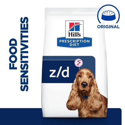 Hill's Prescription Diet Canine Z/D Food Sensitivities Dry Dog Food - 3kg , 10kg