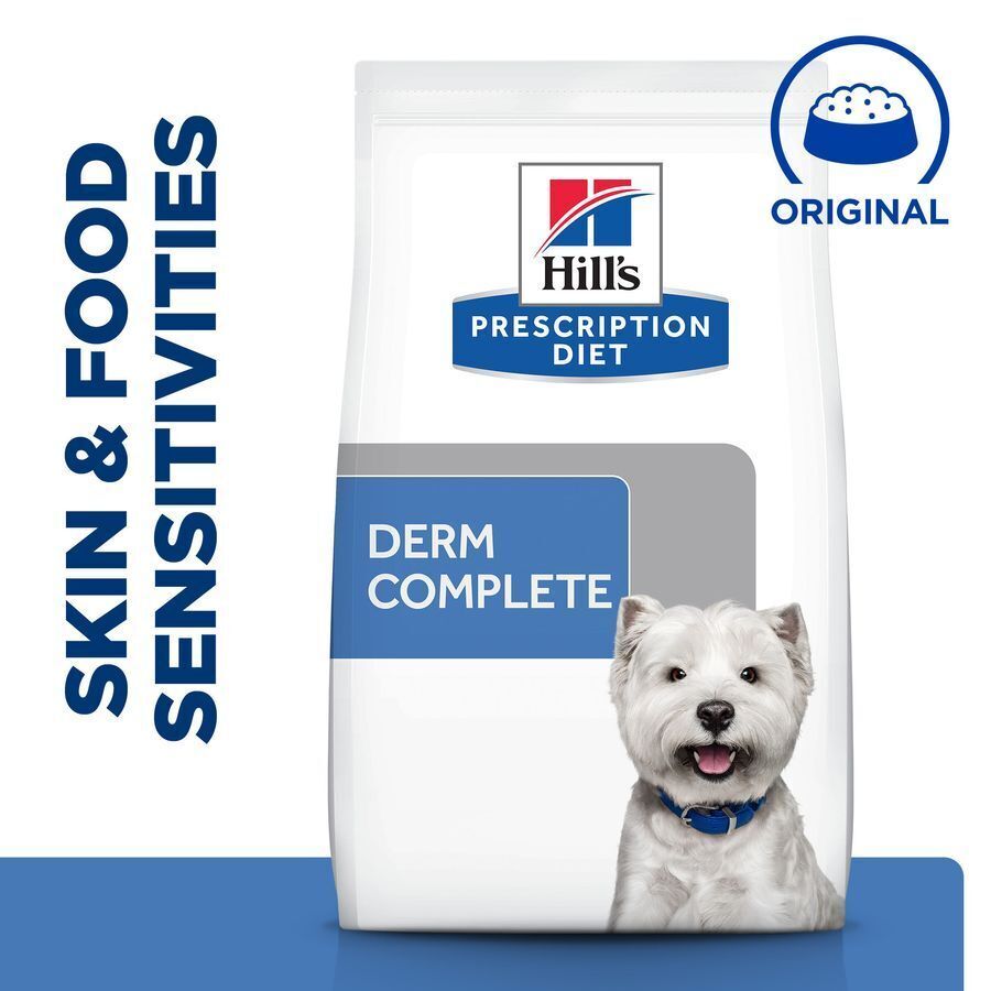Hill’s Prescription Diet Canine Mini Derm Complete Dry Dog Food 1 kg , 3kg , 6kg