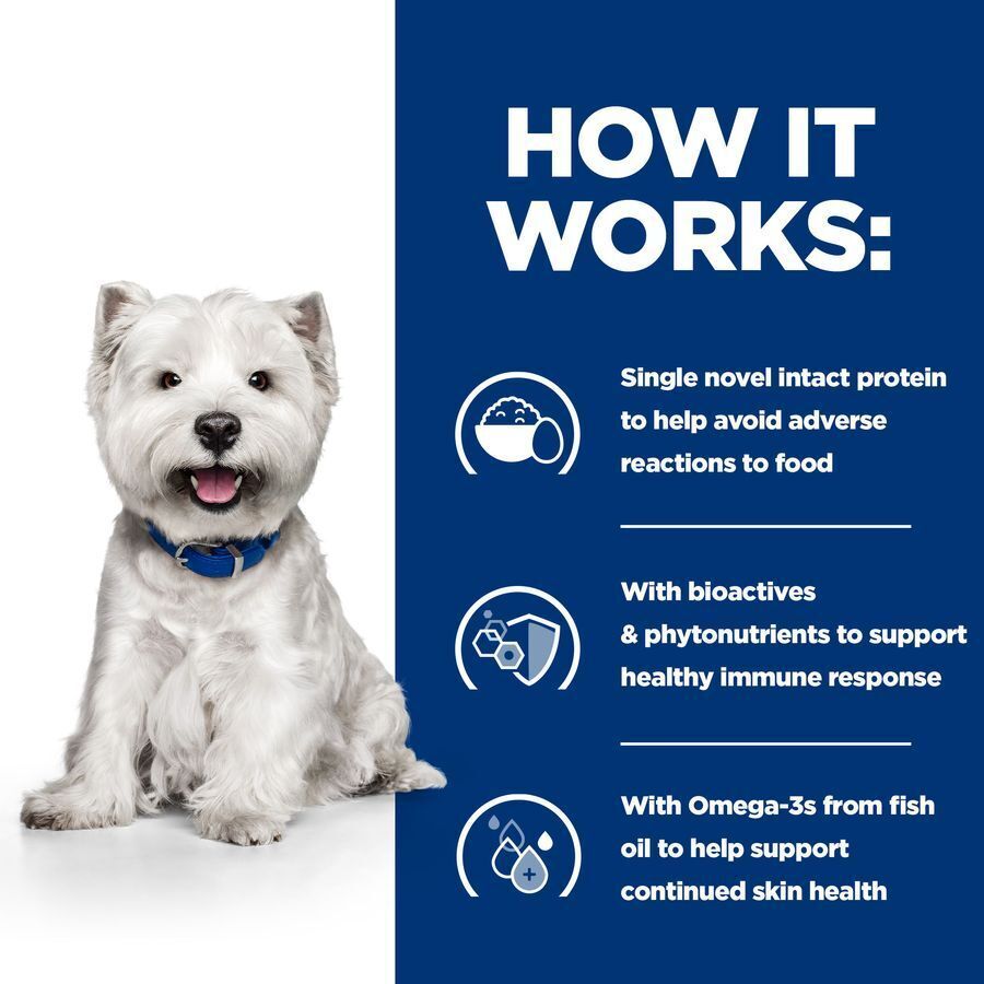 Hill’s Prescription Diet Canine Mini Derm Complete Dry Dog Food 1 kg , 3kg , 6kg