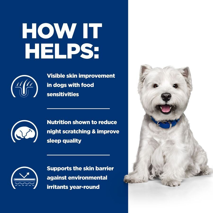 Hill’s Prescription Diet Canine Mini Derm Complete Dry Dog Food 1 kg , 3kg , 6kg