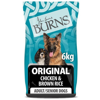 Burns Adult & Senior Original Chicken & Brown Rice Dry Dog Food - 2kg, 6kg, 12kg