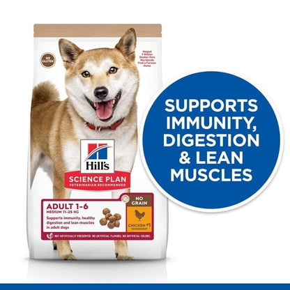 Hill’s Science Plan Adult 1-6 No Grain Medium Dog Dry Food Chicken - 2.5kg, 5kg , 14kg