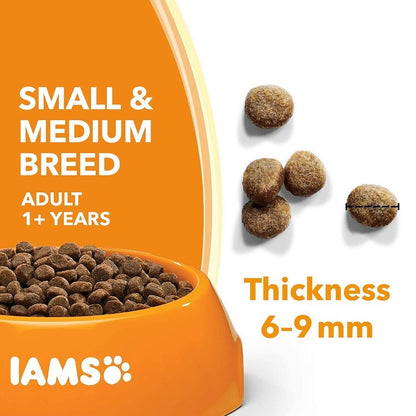 IAMS for Vitality Adult Small & Medium Dry Dog Food Fresh Chicken - 2kg, 4kg, 12kg