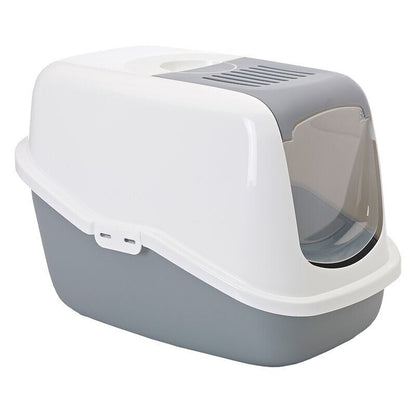 Large Cat Litter Tray Savic Cat Litter Box XL Light Grey  Filters & Tray Bags