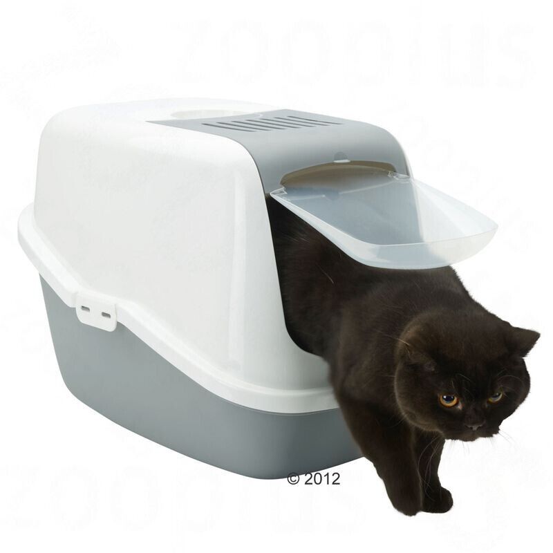 Large Cat Litter Tray Savic Cat Litter Box XL Light Grey  Filters & Tray Bags